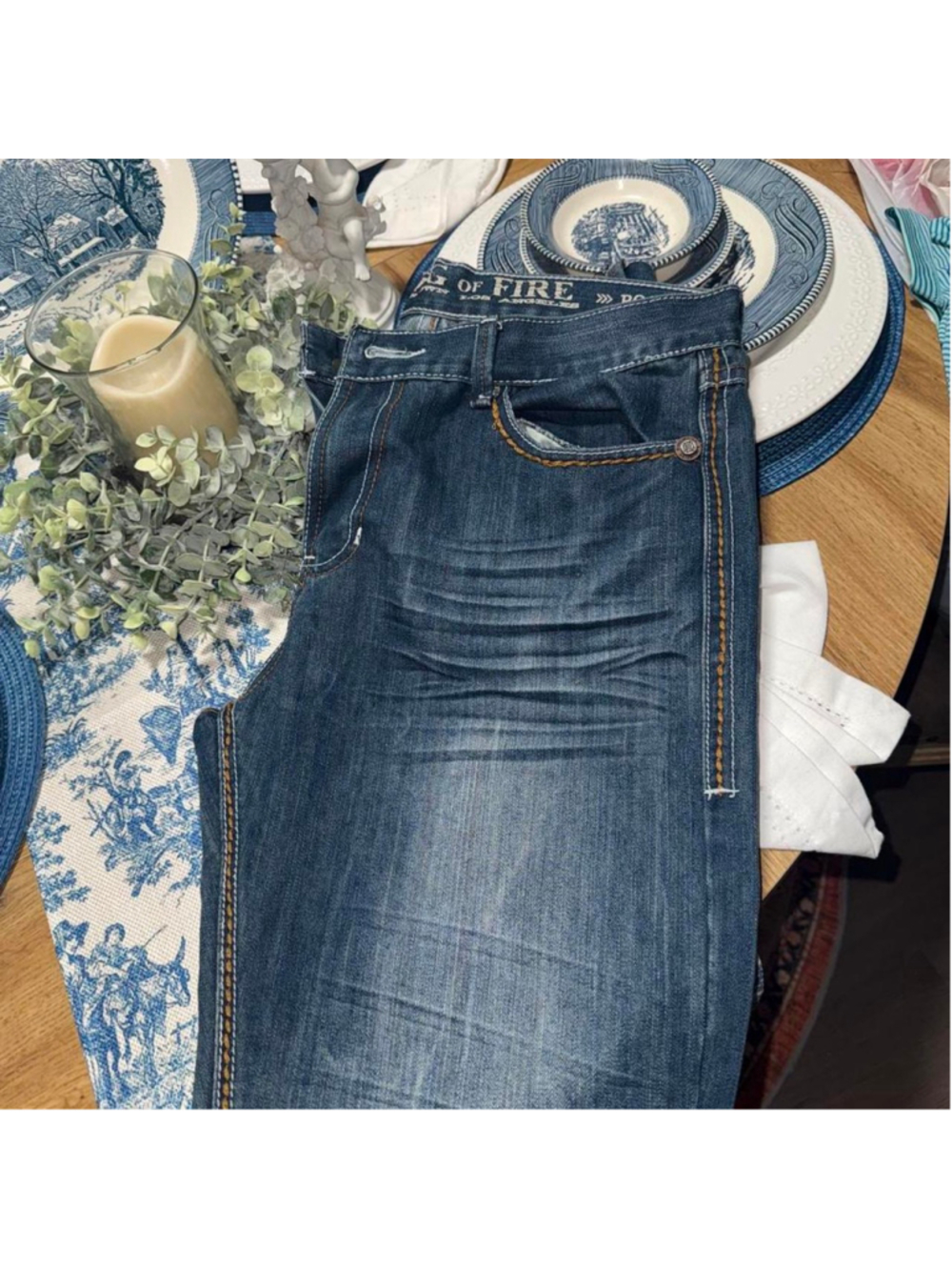 Men’s 34/32 Vintage ring of fire jeans